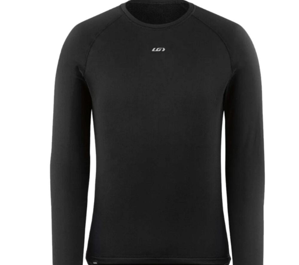 Louis Garneau Men's Medium Drytex 3000 Crew Neck Base Layer Black NEW